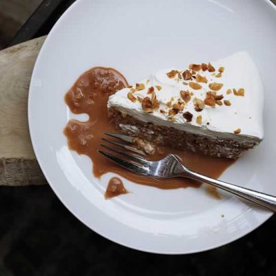 St Pancras Chapel Gianduja Dacquoise Cake